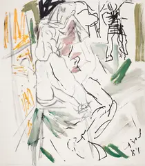 Sem Título by Antonio Helio Cabral, 1989, óleo sobre tela, offered Aug 2018