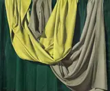 Miguel Nuñez, Cortinado Verde, óleo sobre tela