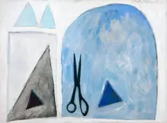 Sem Título by Sérgio Fingermann, 1987, óleo sobre tela, offered Aug 2018