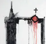 Sem Título by José Rufino, 2008, técnica mista sobre papel parafinado, offered Aug 2018