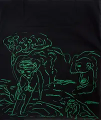 Sem Título by Cabelo, 1999, técnica mista sobre tecido, offered Aug 2018