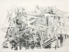 Sem Título by Roberto Burle Marx, 1978, nanquim sobre papel, offered Aug 2018