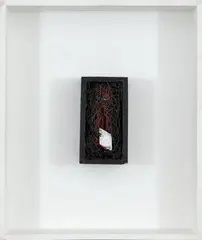 T 414 by Arthur Luiz Piza, arame galvanizado, zinco, acrílica e madeira, offered Aug 2018