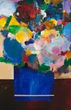 Vaso de Flores by Aldemir Martins, 1982, acrílica sobre tela, offered Aug 2018