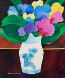Vaso de Flores by Aldemir Martins, 1986, óleo sobre tela, offered Aug 2018