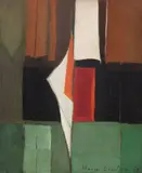 Estandartes by Maria Leontina da Costa, 1963, óleo sobre tela, offered Aug 2018