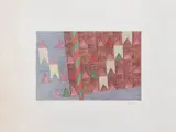 Alfredo Volpi, Mastro e Bandeirinhas, serigrafia sobre papel