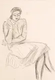 Mulher by Ernesto de Fiori, crayon sobre papel, offered Jun 2018