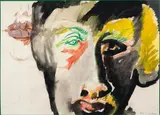 Rubens Gerchman, Face, 1972, técnica mista sobre papel