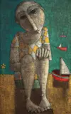 Inos Corradin, Figura com Barcos