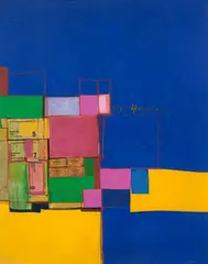 Sem Título by Silvio Oppenheim, 1979, acrílica e colagem sobre placa, offered Jun 2018