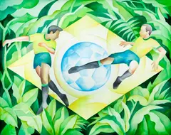 Brasil by Gregório Gruber, 1997, óleo sobre tela, offered Jun 2018
