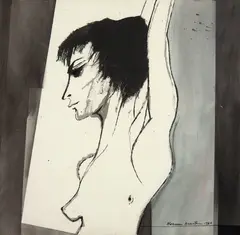 Aldemir Martins, Mulher, 1966, nanquim e aquarela sobre papel