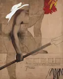 Sérgio Ferro, Et. Cart. 1 Ter, 1989, acrílico e óleo sobre tela