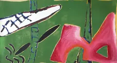 Sem Título by Leonilson, 1985, acrílica sobre tela, offered Jun 2018