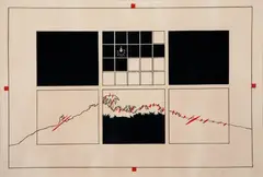 Anna Maria Maiolino, A Life Line / Vida Afora, 1980, técnica mista sobre papel