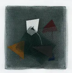 Trame 4 by Arthur Luiz Piza, 2004, arame galvanizado, zinco e acrílico, offered Jun 2018