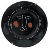 Pablo Picasso, Service Visage Noir (A.R. 43), tinta esmalte sobre cerâmica