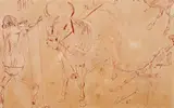 Boiadeiros by Candido Portinari, 1959, sépia sobre papel, offered Jun 2018