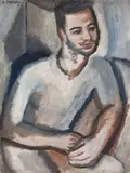 Figura Masculina by Aldo Bonadei, 1948, óleo sobre tela, offered Jun 2018