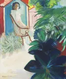 Cícero Dias, Figura Sentada, óleo sobre tela