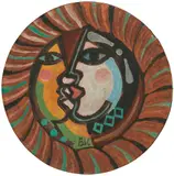 O Beijo by Di Cavalcanti, óleo sobre placa, offered Jun 2018