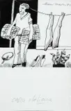 Aldemir Martins, Calça Italiana, 1983, técnica mista sobre papel
