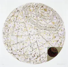 Bola Branca by Kazuo Wakabayashi, 2005, serigrafia sobre papel, offered Apr 2018