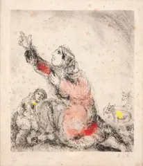 Sem Título by Marc Chagall, litogravura sobre papel, offered Apr 2018