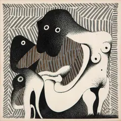 Sem Título by Ivan Serpa, 1970, nanquim sobre papel, offered Apr 2018