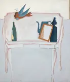 Composição de Objetos Sobre a Mesa by Chen Kong Fang, 1986, óleo sobre tela, offered Apr 2018