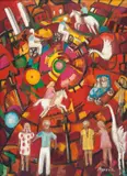 Sem Título by Moussia Pinto Alves, acrílica sobre tela, offered Apr 2018