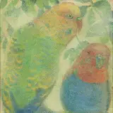 Papagalia by Claudio Tozzi, 1979, acrílica sobre tela colada em placa, offered Apr 2018
