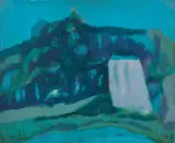 Paisagem Turquesa by Maria Leontina da Costa, 1962, óleo sobre cartão colado em placa, offered Apr 2018