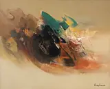 Sem Título by Tikashi Fukushima, óleo sobre tela, offered Apr 2018