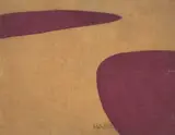 Manabu Mabe, Sem Título, serigrafia sobre tecido