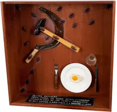 A Última Refeição by Olney Krüse, 1990, colagem sobre caixa de madeira, offered Apr 2018
