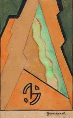 Sem Título by Antonio Gomide, técnica mista sobre papel, offered Apr 2018