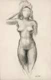 Antonio Gomide, Nú Feminino, grafite sobre papel