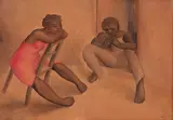 Antonio Gomide, Duas Figuras, 1939, aquarela sobre papel