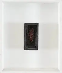 T 357 by Arthur Luiz Piza, arame galvanizado, zinco, acrílica e madeira, offered Apr 2018