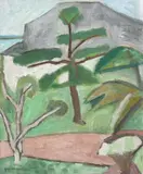 Paisagem by Aldo Bonadei, 1973, óleo sobre tela, offered Apr 2018