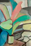 Vaso de Flor by Aldo Bonadei, 1967, óleo sobre cartão, offered Apr 2018