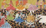 Festa by Maria Auxiliadora da Silva, óleo sobre placa, offered Apr 2018