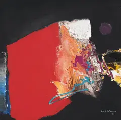 Sem Título by Manabu Mabe, 1991, acrílica sobre tela, offered Apr 2018