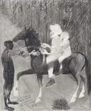 Estudo para Água Forte by Candido Portinari, 1959, grafite sobre papel, offered Apr 2018