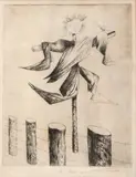 Candido Portinari, Espantalho, 1949, gravura em metal