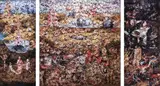 Garden of Earthly Delights, After H. Bosch (tríptico) by Vik Muniz, 2008, c-print digital, offered Apr 2018