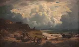 Henri Nicolas Vinet, Valparaíso - Chile, 1870, óleo sobre madeira