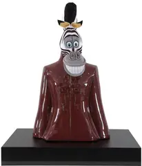 Nelson Leirner, Chinese Zebra, 2012, cerâmica e pelucia